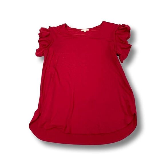 Max Studios Ruffled Sleeve T-shirt - Picture 1 of 6